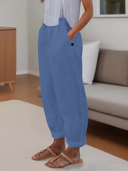 Sfrcord® Minimalistische, einfarbige, vielseitige Hose