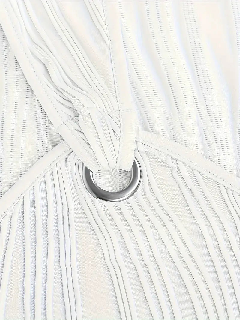 Sfrcord® Kleid mit gewellten Streifen